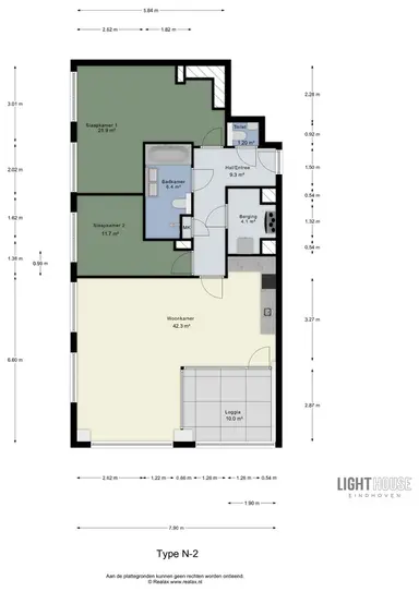 106m2 studio te huur voor 2574€/maand in Machinekamerplein 32-175, Eindhoven