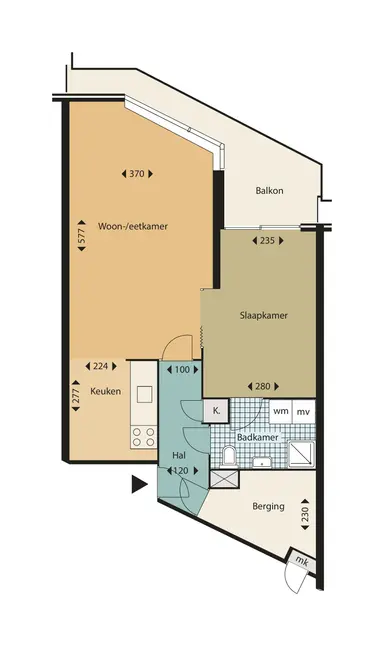 57m2 apartment to rent for 867€/month in Hilvoordestraat 185, Rijswijk